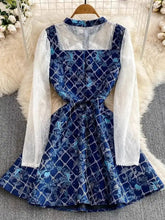 Robe courte Lolita en jacquard Maria